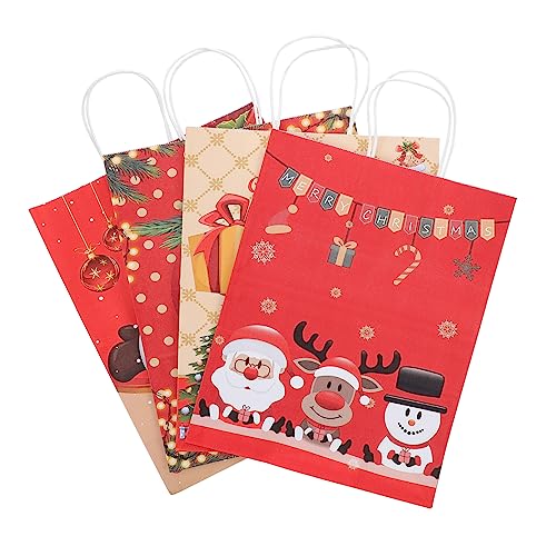 BUGUUYO 20St Tüte aus Kraftpapier verpackungen packwürfel geschenktasche sauf süßigkeiten zuckertüte papiertüte bom weihnachtsgeschenktüte weihnachtssüßigkeiten verpackungsbeutel von BUGUUYO