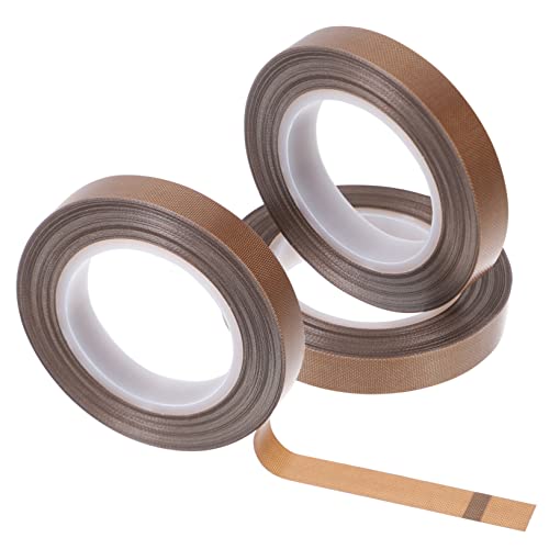 BUGUUYO 3 Rollen Hochtemperaturbeständiges Klebeband Widerstandsband Drahtband Elektrisches Klebeband Für Den Innenbereich Glasfasergewebeband Rückenmaterial: Light Brown von BUGUUYO