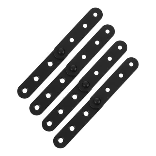 BUGUUYO 4 Stück Scharnier Verbindungsplatte Holzzaun-hardware Ausbesserungsplatten Reparieren Zaunhalterung Für Metallplatte Mit Löchern Gerade Reparieren Black 4pcs von BUGUUYO