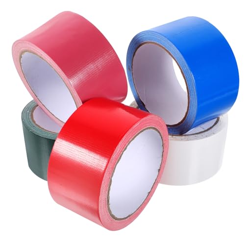 BUGUUYO 5 Rollen Farbiges Klebeband packing tape paketband Dekoratives Klebeband packklebeband doppelseitiges Körperklebeband Tatortband Klebeband für Handwerk teppich reparaturband Stoff von BUGUUYO