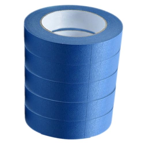 BUGUUYO 5 Rollen Malerband breites Klebeband Auto -Lackband grünes Abdeckband Autotürschwellen Aufkleber packwürfel packschnur Klebeband für Fensterabdichtung Malerbänder Farbband Blue von BUGUUYO