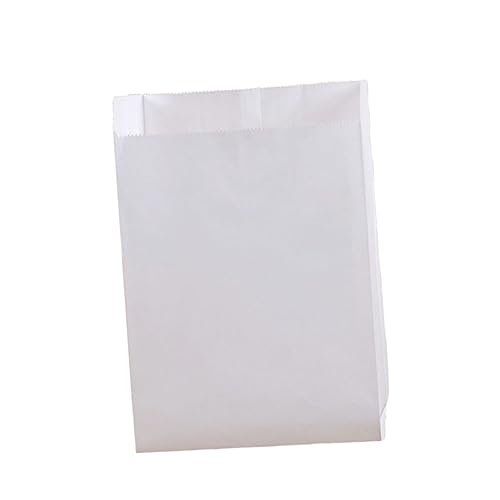 BUGUUYO 50 Stück Lebensmittelverpackung Papiertüte Papier Leckerli Sack Party Food Sack Party Food Tasche Weiß von BUGUUYO