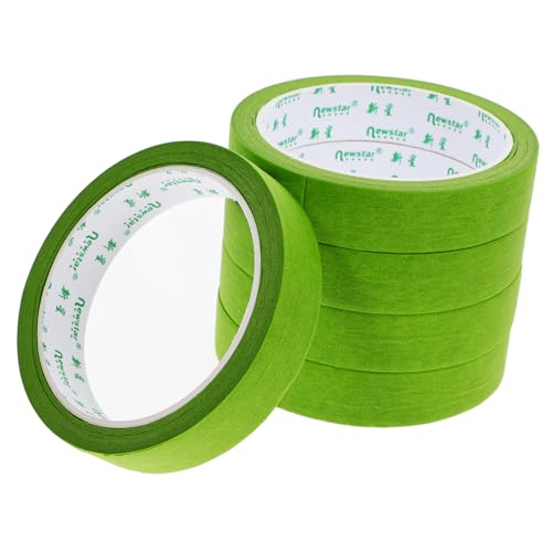 BUGUUYO 5St Abdeckband DIY Klebeband Beschriftungspapierband sicheres Klebeband buntes Washi Tape auto sprühband verpackungsband Klebeband zum Lackieren Kunstband breites Klebeband Green von BUGUUYO