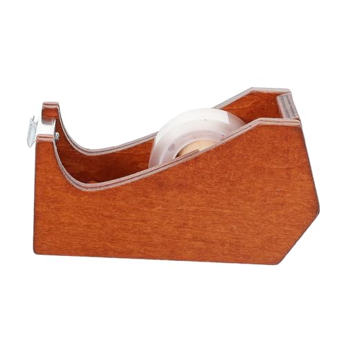 BUGUUYO Desktop-kassettenhalter Kleiner Tape Dispenser Schreibtisch Klebebandspender Nachfüllen Klebebandhalter Für Den Schreibtisch Klebeband-spender-schreibtisch Bandschneider Holz von BUGUUYO