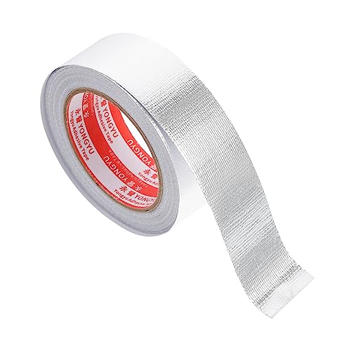 BUGUUYO Hitzebeständiges Aluminium Folien Klebeband 40mm x Selbstklebendes Glasfaser Reparaturband Für Isolierung Und Abdichtung Wetterfest Und Vielseitig Einsetzbar von BUGUUYO