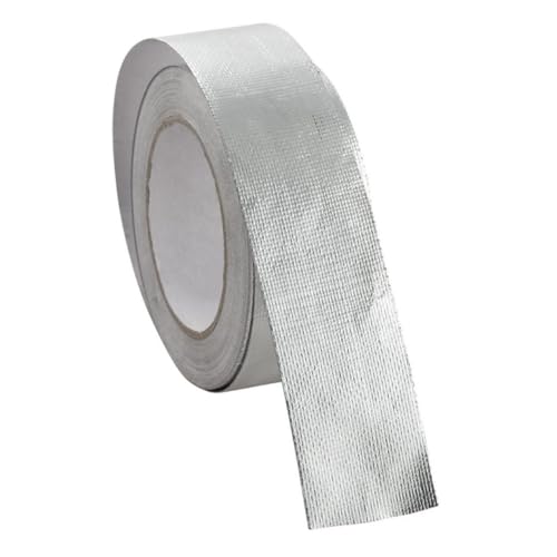 BUGUUYO Isoliergürtel Wärmeisolierband Rohrisolierband Aluminiumfolienband Wasserdichtes Reparaturband Wasserdichtes Klebeband Für Lecks Hitzebeständiges Band Wärmeband Silber von BUGUUYO