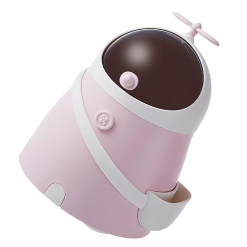 BUGUUYO Niedlicher Astronaut ülleimer Kawaii Tischmülleimer Für Kinderzimmer Und Büro üßer Abfallbehälter Für Schreibtisch Design Pink Ideal Für Studenten Und Heimgebrauch von BUGUUYO