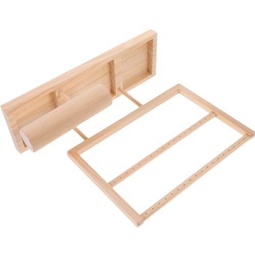 BUGUUYO Schmuckständer Aus Holz Doppeldeckel Besteck Uhrenhalter Organizer Kette Schubladen Perlenherstellung Schmuckstück Goldregal Organizer Staffeleien Tablett Halskette von BUGUUYO