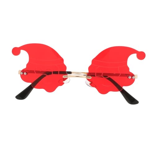 BUGUUYO Weihnachtsmütze Brille Weihnachtsdekor Sonnenbrille Trendige Weihnachtsmütze Weihnachtsbrille Trendige Brille Weihnachtsbaum Feiertagsbrille Sonnenbrille von BUGUUYO