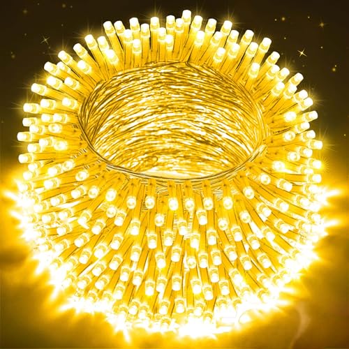 BUICXJKZ Lichterkette 20m+3m 200LEDs Weihnachtsbeleuchtung aussen mit Timer, 8Modi IP44 Wasserdicht Lichterketten für Außen & Innen Weihnachtsbaum Balkon Weihnachten Garten Hochzeit Party (Warmweiß) von BUICXJKZ