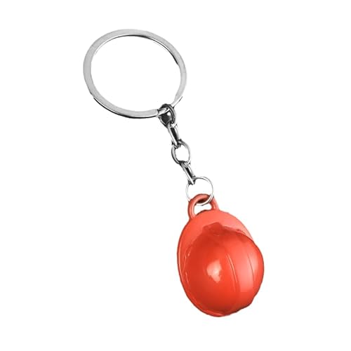 Schlüsselanhänger mit Hartschalenhut, Mini-Helm-Schlüsselanhänger – Bauhut-Schlüsselanhänger für Bau-Themenpartys, Kindergeburtstagsparty-Zubehör von BUKISA
