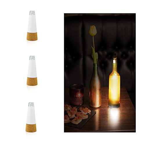 3 Stück USB Kork Flasche Lichter Wiederaufladbare Weinflasche Kork Licht Kupferdraht Fee Kork Lichter Party Hochzeit Zuhause Tischdekoration von BULZEU