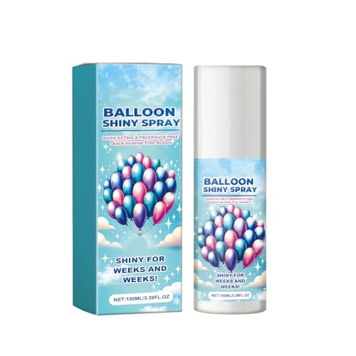 BUMMPI 100 ml Ballonglanz-Spray für Ballonhellungen, schnell auftragen, Ballonaufheller, Spray für dauerhaften Glanz, verbessern von BUMMPI