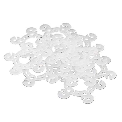 BUMMPI 120 Stück Ballon-Clips, Ballonverbinder für Dekoration, Ballonbogen, Ballonsäulenständer und Ballon-Blumen, Partyzubehör von BUMMPI