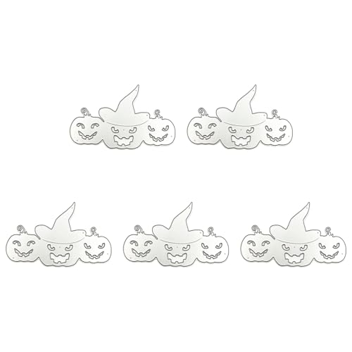 BUMMPI 5 Stück Gespenstische Metall Stanzformen Halloween Stanzschablonen Vorlage Formen Für Fotoalbum Scrapbooking Dekorationen von BUMMPI