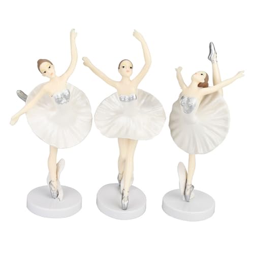 BUMMPI Ballett-Mädchen-Kuchendekorationen, Ballerinas, Kuchendekoration, perfekt für Prinzessin, Hochzeit, Geburtstag, 3 Stück von BUMMPI