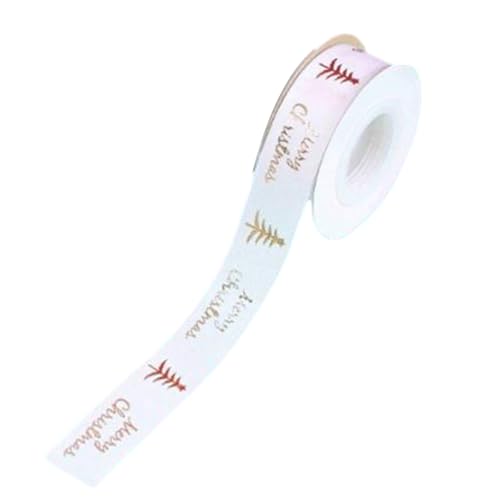 BUMMPI Elegantes Satinband zum Basteln und Verpacken, 25 mm breites Polyesterband, Weihnachtsblumenstraußband von BUMMPI