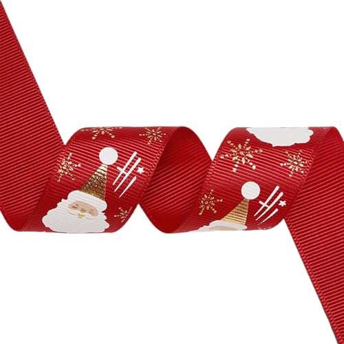 BUMMPI Elegantes Satinband zum Basteln und Verpacken, 25 mm breites Polyesterband, Weihnachtsblumenstraußband von BUMMPI