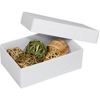 3 BUNTBOX M Geschenkboxen 1,1 l weiß 17,0 x 11,0 x 6,0 cm von BUNTBOX