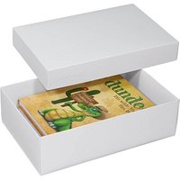 2 BUNTBOX L Geschenkboxen 3,6 l weiß 26,6 x 17,2 x 7,8 cm von BUNTBOX