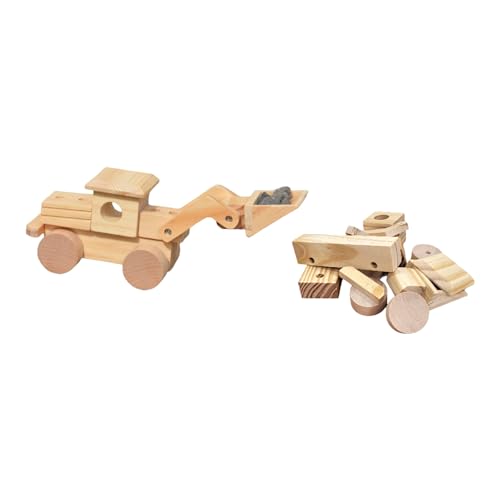 BUSDUGA 4399 Holzbausatz Radlader, 23x22x8,5cm, Modellbau für Kinder aus Naturholz, Holzbauset (Einzeln) von BUSDUGA