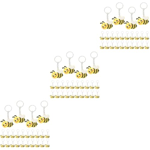 BUTIFULSIC 72 Stk Biene Schlüsselanhänger Bienen-Mottoparty für Kinder lustig bienen bienen zubehör portmonee kinder schlüsselhalter Cartoon-Bienen-Schlüsselanhänger PVC von BUTIFULSIC