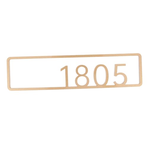 BUTIFULSIC Hauszeichen Nummern-Haustürschild Schild mit Türnummer Aufkleber mit Türnummern schwimmende Türnummern hausnummer Bürotürschild Nummernaufkleber Adressnummern Postfachnummern Acryl von BUTIFULSIC