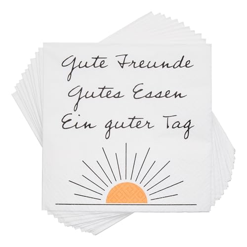 BUTLERS (6 Stück) APRÈS Papierserviette ""Gute Freunde" von BUTLERS