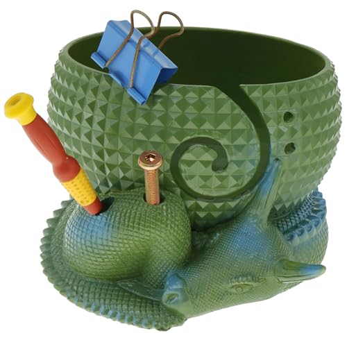 A Dragon Yarn Bowl Creative Dragon und Ei Haken Schüssel mit Löchern Multifunktions Yarn Storage Haken Dekorative Schüssel Harz Drache Garnhalter Schüssel Haken Zubehör für Stricker von BUTORY