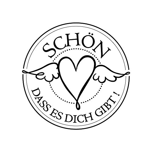 BUTTERER 28887000 Stempel Schön,dass es Dich gibt , 3cm ø von Rayher