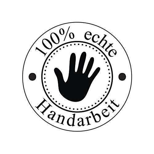 Rayher Stempel "Handarbeit", rund, 3 cm ø, Motivstempel Holz, Holzstempel, Butterer Stempel, Rundstempel, 28856000 von Rayher