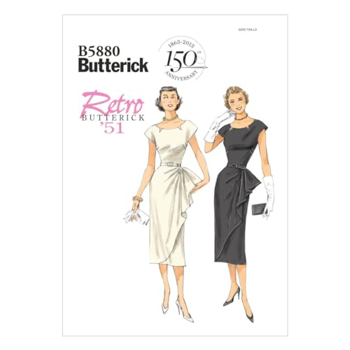 Butterick BTK 5880 E5 (14-16-18-20-22) B5880 Schnittmuster zum Nähen, Elegant, Extravagant, Modisch von Butterick