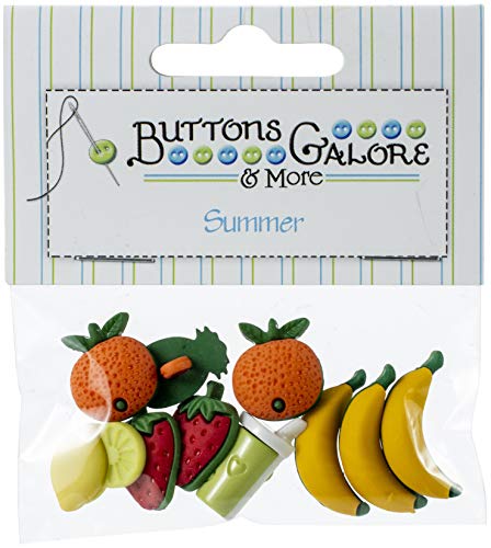 BUTTONS GALORE, INC 4343 Button Thema Pack, Fruit Smoothie von Buttons Galore