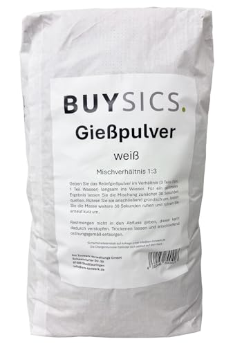 Gießpulver - weiß - 25 kg - Gießmasse als Keramikpulver von BUYSICS