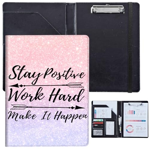PU-Leder-Portfolio für Damen, Lebenslauf-Portfolio-Ordner für Vorstellungsgespräche, professioneller Business-Organizer mit Dokumentenhalter, Kartenfächern und Stiftschlaufe, passend für Klemmbrett im PU-Leder-Portfolio für Damen, Lebenslauf-Portfolio-Ordner für Vorstellungsgespräche, professioneller Business-Organizer mit Dokumentenhalter, Kartenfächern und Stiftschlaufe, passend für Klemmbrett im von BVCLKJPOI
