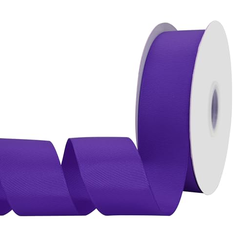 BVIEAKD Violettes Ripsband, 40 mm x 45 m, für Geschenkverpackungen, sehr geeignet für Hochzeiten, Dekoration, Blumenstrauß, Kunst, Handwerk, Nähen, Haarschleife, Einladung von BVIEAKD