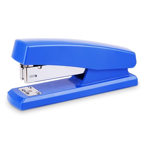 BVXHZOTB 1-teiliger Hefter, Leichter Desktop-Hefter, Fasst 25 Blatt, Klassischer Hefter for Büro, Schule Und Zuhause(Blue) von BVXHZOTB