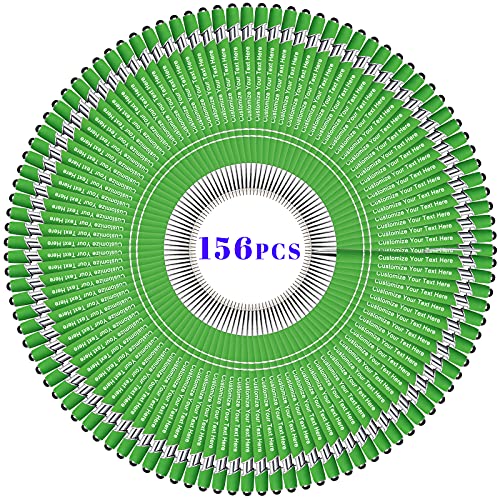 BVlleorueoi Bis Zu 300 Stück Personalisierbarer Kugelschreiber, Personalisierter Metall Stift mit Stylus, Kugelschreiber mit Namen, Logo, Nachricht Gravur Geschenk für Frauen Männer-156 Stück von BVlleorueoi