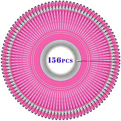 BVlleorueoi Bis Zu 300 Stück Personalisierbarer Kugelschreiber, Personalisierter Metall Stift mit Stylus, Kugelschreiber mit Namen, Logo, Nachricht Gravur Geschenk für Frauen Männer-156 Stück von BVlleorueoi