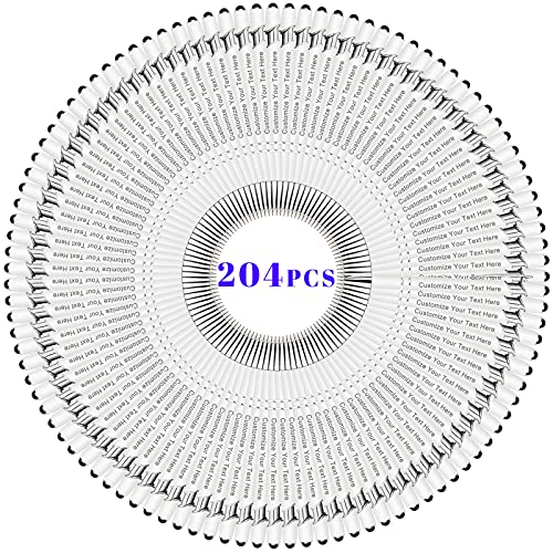 BVlleorueoi Bis Zu 300 Stück Personalisierbarer Kugelschreiber, Personalisierter Metall Stift mit Stylus, Kugelschreiber mit Namen, Logo, Nachricht Gravur Geschenk für Frauen Männer-204 Stück von BVlleorueoi