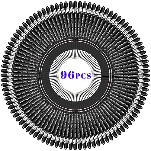BVlleorueoi Bis Zu 300 Stück Personalisierbarer Kugelschreiber, Personalisierter Metall Stift mit Stylus, Kugelschreiber mit Namen, Logo, Nachricht Gravur Geschenk für Frauen Männer-96 Stück von BVlleorueoi
