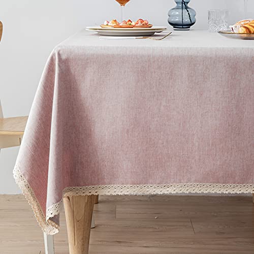 BWCKMTSC wasserdichte, rechteckige Tischdecke, 90 x 90 cm, für die Küche, waschbar, Polyester, knitterfrei, staubdicht, Tischdecke für Esstisch von BWCKMTSC