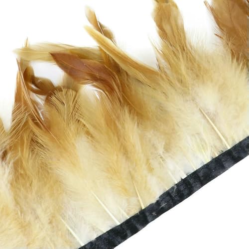 1 Meter natürliche Fasanenfedern, Besatz, Huhn, Pfauenfeder, Fransen für Kostüm, Kleidung, Nähen, Hochzeitszubehör 1 Meter natürliche Fasanenfedern, Besatz, Huhn, Pfauenfeder, Fransen für Kostüm, Kleidung, Nähen, Hochzeitszubehör von BXVXWKJXKR