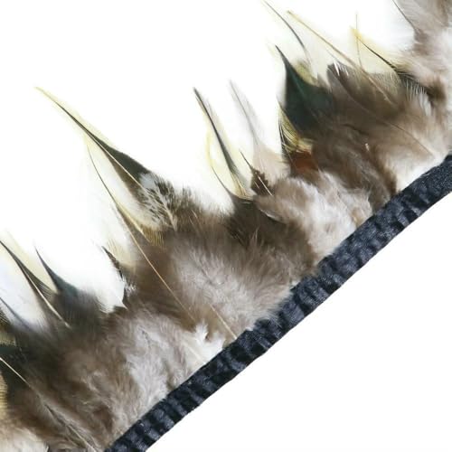 1 Meter natürliche Fasanenfedern, Besatz, Huhn, Pfauenfeder, Fransen für Kostüm, Kleidung, Nähen, Hochzeitszubehör 1 Meter natürliche Fasanenfedern, Besatz, Huhn, Pfauenfeder, Fransen für Kostüm, Kleidung, Nähen, Hochzeitszubehör von BXVXWKJXKR