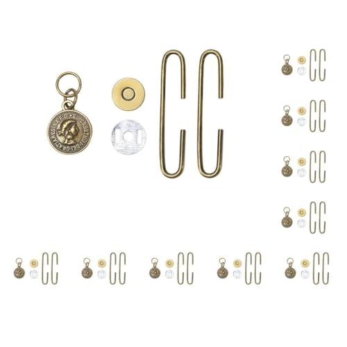 3 Set DIY Geldbörse Rahmen Snap Magnetverschluss Legierung Schiebestange Elegant Japan Beutel Kit Bronze 10 Set (Bronze) von BXVXWKJXKR