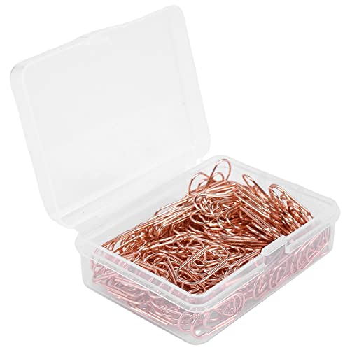 BYCUFF 150 StüCk Rose Gold Nette BüRoklammern Papier Clip Mini Clips FöRmige BüRoklammern Papier Clip Lesezeichen Clips für BüRo Lieferanten Schule von BYCUFF