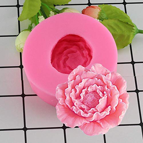 3D-Pfingstrose-Form-silikon-Fondant-Moulds Blumen Handgemachte Kerze Lehm-Form-Kuchen-backen-Hochzeit Dekorieren Werkzeuge von BYFRI