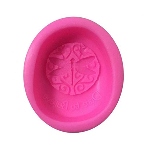 BYFRI Dragonfly Oval Silikon Soap DIY Mold Craft Art Clay Moulds Handgemachte Mold Kerzenherstellung Mold von BYFRI