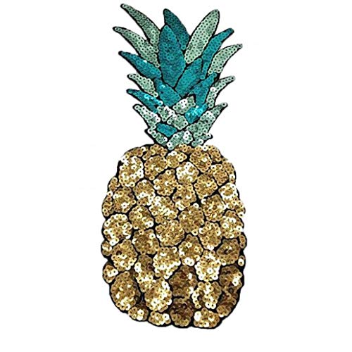 BYFRI Lustige Ananas Pailletten Bestickt Flecken-eisen Auf Sewing Applikationen Für Bekleidung Diy Fertigkeit Zu von BYFRI