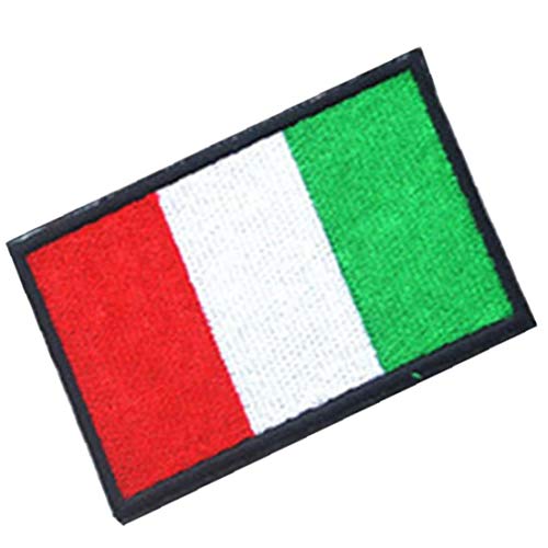 BYFRI Vollständige Stickerei Italien-flaggen-druck-patch Für Rucksack Tasche Jacke Armbinde Abzeichen Haken Und Schlaufen-aufkleber von BYFRI